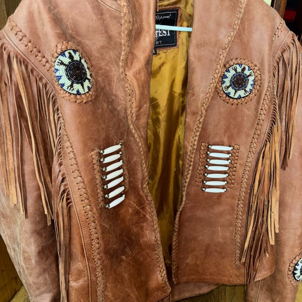 JIMI HENDRIX Vintage Fringe Leather Jacket